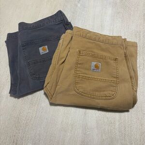 Carhartt Tan and Grey Utility Shorts